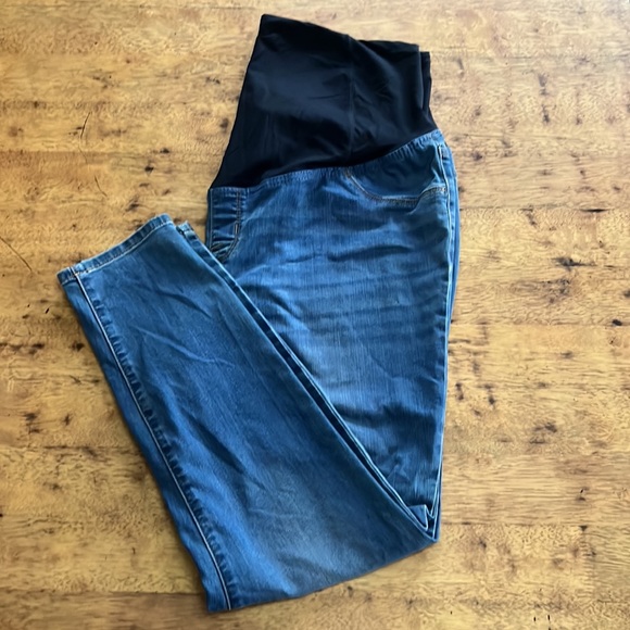 New! Isabel over belly maternity jeggings - Picture 4 of 6